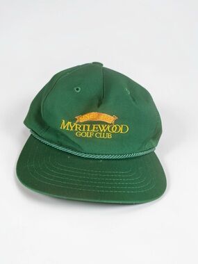 Vintage Myrtlewood Golf Club Hat Gift for Golfer Rope Cap